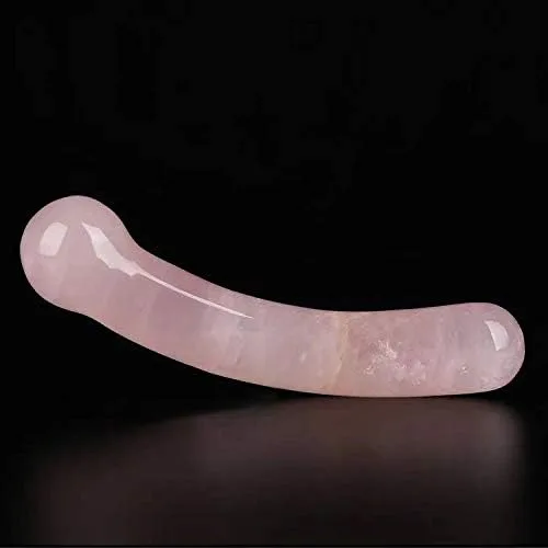 Miniatura 3 de BEINUANCRYSTAL - Rodillo curvo de cuarzo rosa de cristal natural de 170 a 7.087 in para mujer, color rosa