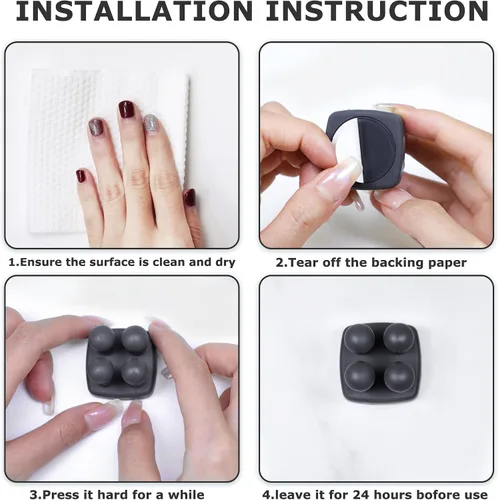 Miniatura 6 de Soporte de silicona para cepillos de dientes, gancho multifunción, impermeable, autoadhesivo, para cepillo de dientes, soporte para enchufe de pared