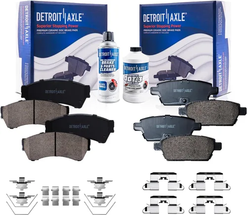 Miniatura 17 de Detroit Axle - Pastillas de Freno Delantero para Nissan Altima Maxima Sentra 350Z Cube Juke Versa INFINITI G20 G35 I30 I35 Suzuki SX4, Pastillas