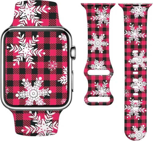 Miniatura 8 de Holiday Watchband Compatible with Apple Watch 38mm 40mm 41mm 42mm 44mm 45mm 49mm Women Men,Soft Silicone Cute Sport Strap for Apple Watch Ultra