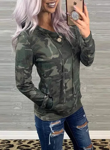 Miniatura 2 de Dokotoo - Sudaderas casuales de manga larga con capucha para mujer, con cordón y bolsillos