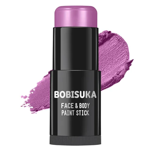 Miniatura 21 de BOBISUKA Palo de pintura facial dorada, impermeable, metálico, dorado, de cuerpo completo, kit de pintura mezclable para Halloween, maquillaje SFX
