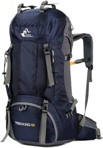 Miniatura 19 de Bseash Mochila impermeable de 60 L para senderismo y campamento con cubierta para lluvia, mochila grande para deportes al aire libre, mochila