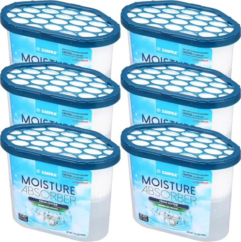 Zarpax - Absorbente de Humedad con Algodón Fresco 10.5 oz/300g | Elimina la Humedad, la Condensión y la Umbría | Absorbente de Olores con Fragancia