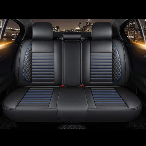 Miniatura 2 de otoez Juego completo de fundas universales para asientos de automóvil, 5 asientos, impermeables, compatibles con la mayoría de los vehículos, Honda