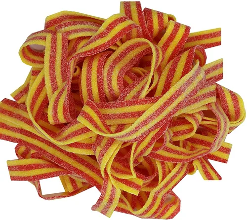 Miniatura 11 de SweetGlob Cinturones de goma agria caramelo (1 libra, frambuesa azul agria)