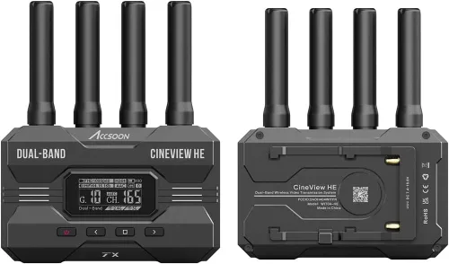 Miniatura 12 de Accsoon Transmisor y receptor HDMI de transmisión de video inalámbrica CineView HE, doble banda 1080p60 1200 pies RNG.60ms LAT., transmisión en vivo