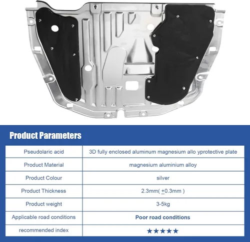 Miniatura 2 de Protector contra salpicaduras del motor compatible con Honda Civic 2016 2017 2018 2019 2020 2021, cubierta protectora bajo el auto OEM 74110-TBA-A00