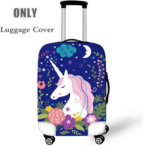 Miniatura 2 de OSVINO Funda de equipaje de dibujos animados lindo unicornio protector de maleta de viaje elástico duradero Unicornio E