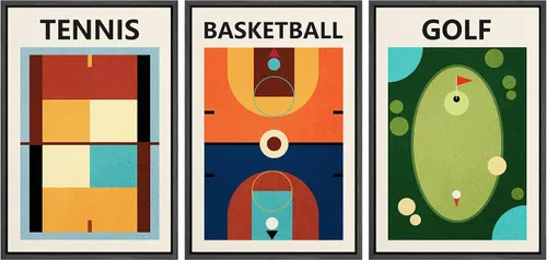 Miniatura 21 de wall26 Lienzo enmarcado para pared, juego de arte de primer plano, detalles de costuras de béisbol, atletas deportivos, fotografía, moderno