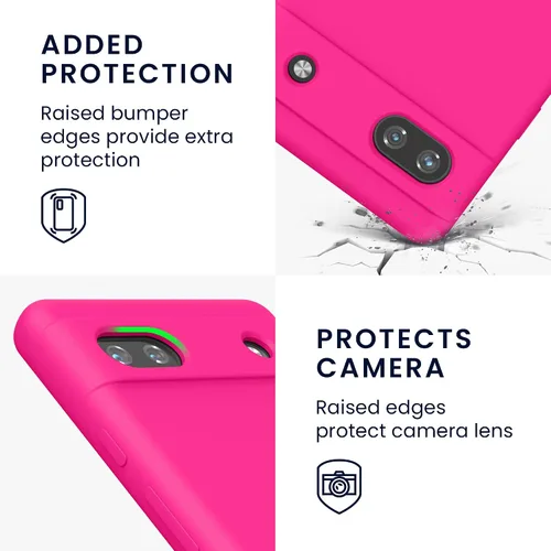 Miniatura 3 de kwmobile Funda Compatible con Google Pixel 6 Pro - Funda de teléfono de silicona TPU con acabado suave - Azul Arrecife