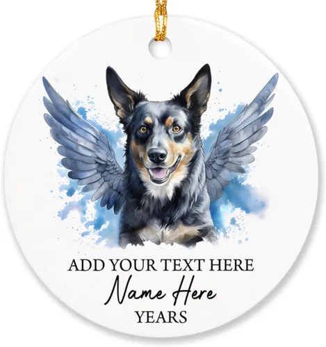 Miniatura 27 de Airedale Terrier - Adorno personalizado de alas de ángel para perro, regalo de pérdida de condolencias de mascotas, adorno de Navidad conmemorativo