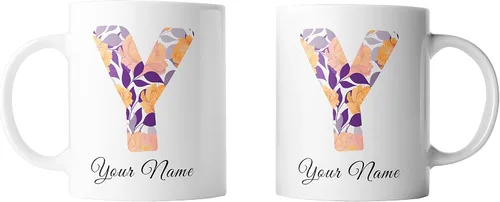 Miniatura 2 de Livado Taza de café personalizada, regalo para mujeres, con monograma con nombre e inicial, bonita taza de café para ella, mamá, esposa, novia
