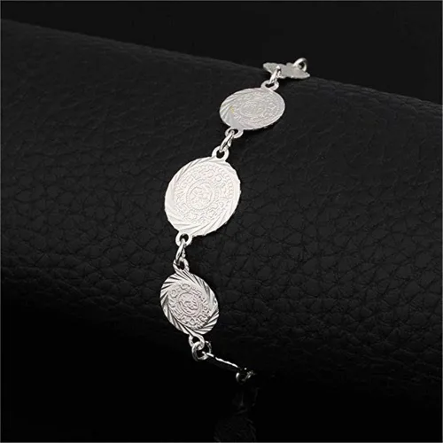 Miniatura 5 de Marca 18K chapado en oro de la joyería del grano conjunto de las mujeres pulsera pendiente collar conjunto boda joyería señoras cadena joyería