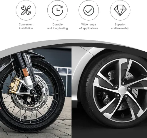 Miniatura 4 de Yourkar 4 tapas de vástago de válvula de neumático de automóvil, cubiertas de válvula de rueda de aleación de aluminio de forma única, resistentes a