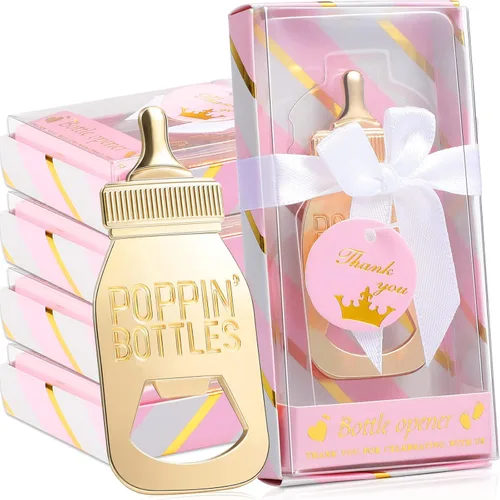 Chengu 50 piezas abrebotellas, regalos para baby shower, recuerdos de baby shower, para invitados, fiesta de premio, ganador, revelación de género,