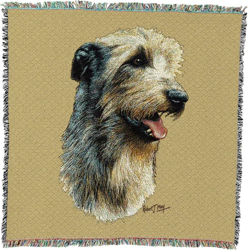 Miniatura 15 de Pure Country Weavers Robert May - Manta cuadrada para regazo de sabuesos afganos, regalo para los amantes de los perros, manta de tapiz tejida