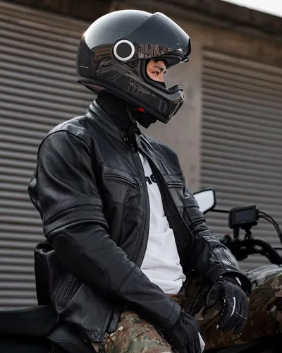 Miniatura 7 de ILM Cascos de motocicleta ligeros de fibra de carbono, casco retro de cara completa para hombres y mujeres, Cascos para Motos DOT modelo F611