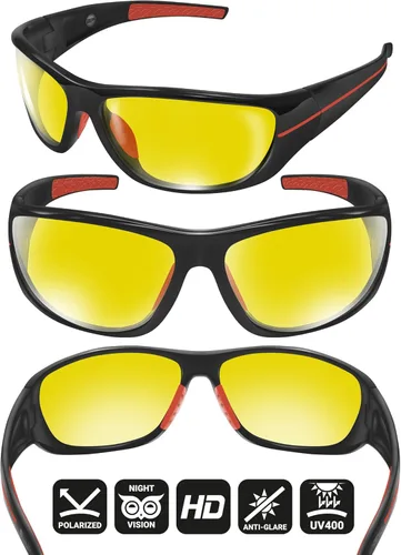 Miniatura 3 de BLUPOND Gafas de Conducción Día/Noche - Chopper - Visión Más Clara para Conducir Nocturna en Motocicleta, Correr, Ciclismo - TAC Antirreflejos