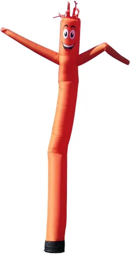 Miniatura 3 de Tubo inflable amarillo de 20 pies de alto para hombre, marioneta de baile y agitación, impulsada por aire, para exteriores