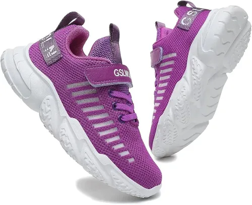 Miniatura 4 de Jakcuz Tenis de plataforma para niños, ultraligeros, transpirables, informales, para gimnasio, deportes, caminar, para niñas y niños