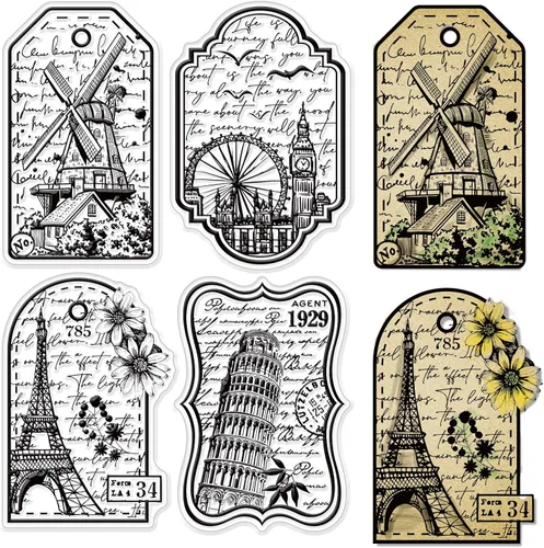 Miniatura 28 de Sellos transparentes de CRASPIRE para el día de San Patricio Hoja de trébol Sellos transparentes para álbum de recortes para hacer tarjetas DIY