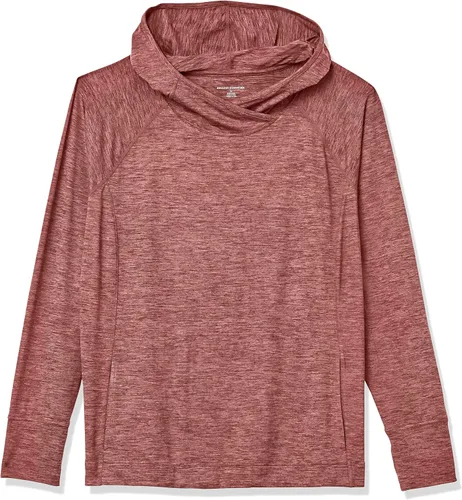 Miniatura 5 de Tienda Essentials Sudadera con capucha para mujer Brushed Tech Stretch Popover (disponible en tallas extragrandes)