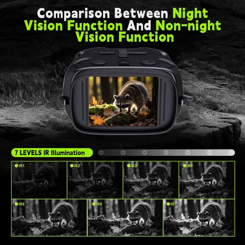 Miniatura 2 de Gafas de visión nocturna para niños con tarjeta de 32 GB, binoculares de visión nocturna para niños con zoom 5X, cámara digital HD 1080P, gran