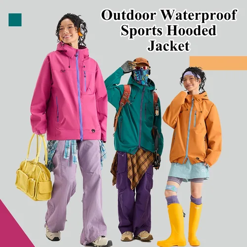 Miniatura 2 de Abrigos de otoño e invierno 3 en 1 con capucha, chaqueta de esquí de nieve 2026, impermeable, resistente al viento, forro polar, para mujeres y Negro