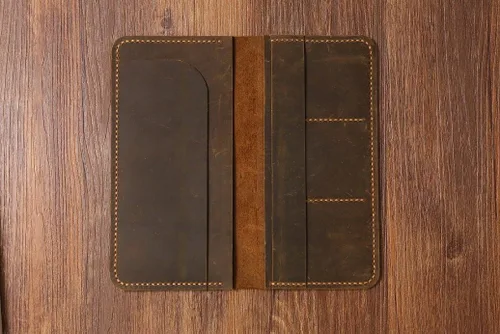Miniatura 2 de Personalized Distressed Genuine Leather passport wallet holder case/travel document holder/boarding pass holder/travel wallets -TW005S