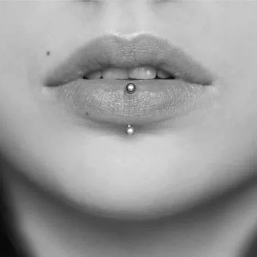 Miniatura 6 de MODRSA Rook - Piercing para mujer, aretes para cejas, acero quirúrgico, joyería vertical para labret de 0.63 onzas, 0.49 oz, barra curvada, Snug