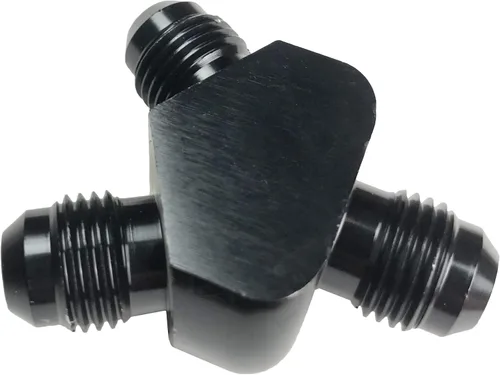 Miniatura 3 de Adaptadores 6AN a 6AN 6 AN Y machos Flare línea de combustible adaptador de manguera de tubería de bloque en T tubo de aluminio 6 AN a AN 6 a AN6