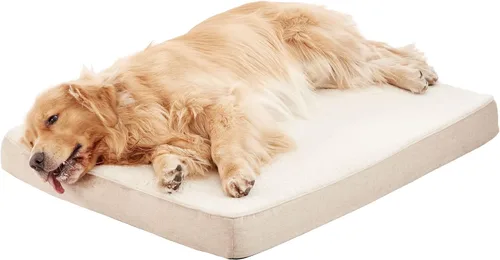 Miniatura 21 de WATANIYA PET Cama grande de espuma viscoelástica para perros, cama ortopédica para perros con espuma de gel refrescante, forro impermeable y funda