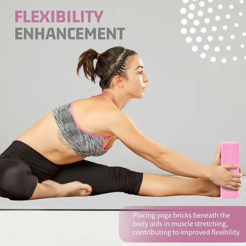 Miniatura 5 de Yoga Blocks 4 Pack - Premium 3x6x9 IN EVA Foam Bricks for Pilates Workout, Stretching, Meditation Non-slip and Lightweight Yoga Bricks for
