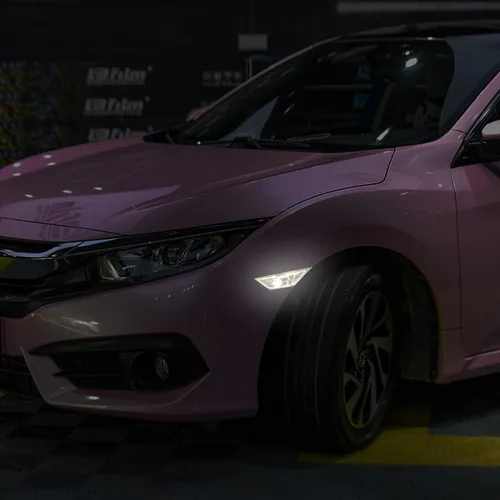 Miniatura 5 de TOMALL Película de vinilo compatible con Honda Civic Sedan Coupe Hatchback 2016-2021 marcador lateral Fender luces intermitentes tintado calcomanías