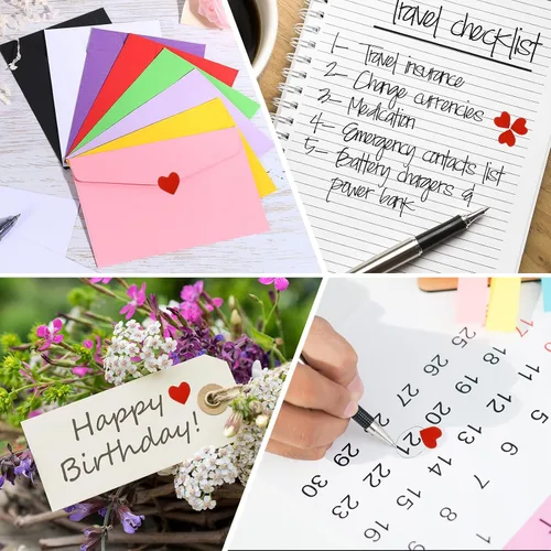 Miniatura 4 de PATIKIL 1800 calcomanías de corazón de recompensa, 30 hojas de papel de aluminio brillante autoadhesivas coloridas para gráficos, aula, fiesta, Plata