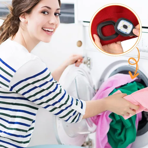 Miniatura 3 de 18 piezas unisex gorro con luz USB recargable LED sombrero linterna linterna para hombres, papá, padre, marido