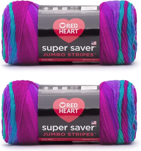 Miniatura 93 de Red Heart Super Saver Jumbo Ovillo de lana, Amatista