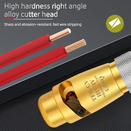 Miniatura 3 de Herramienta para pelacables y tornado, juego de herramientas de electricista profesional para cable de taladro eléctrico, desmontaje rápido