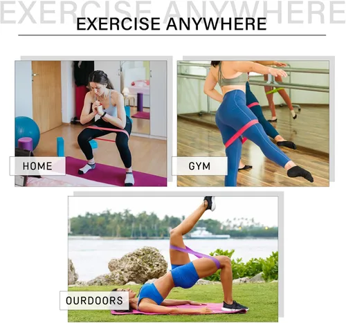 Miniatura 5 de Bandas de resistencia para entrenamiento, bandas de terapia física, bandas elásticas sin látex y bandas de ejercicio para estiramiento, adecuadas