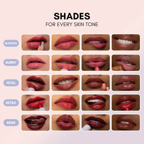 Miniatura 3 de Clover Lápiz labial mate cómodo Lápiz labial no seco, hidratante y ligero, lápiz labial de alta pigmentación Maquillaje de labios vegano y libre
