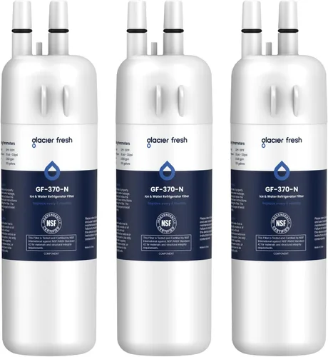 Miniatura 12 de GLACIER FRESH Filtro de agua para refrigerador compatible con W10295370A, EDR1RXD1, WHR1RXD1, KAD1RXD1, filtro 1, W10295370, P4RFWB, P8RFWB2L