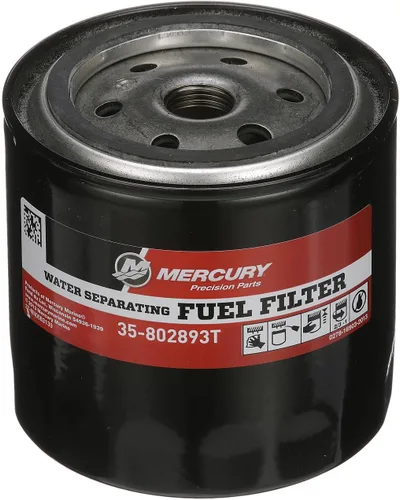 Mercury 802893T Filtro de combustible de separación de agua para sistemas de filtro de montaje remoto