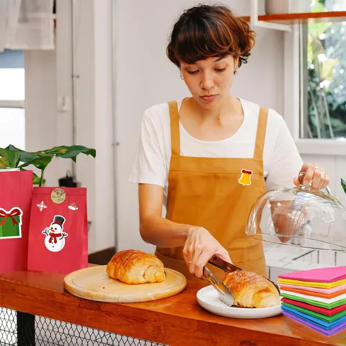Miniatura 6 de 80 bolsas de regalo de fiesta, pequeñas bolsas de almuerzo de papel amarillo para bodas y fiestas de cumpleaños de niños, 5.1 x 3.1 x 9.4 pulgadas