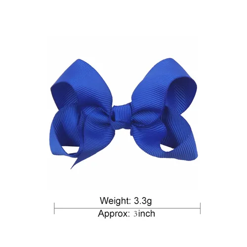 Miniatura 2 de AUOCATTAIL 2 pinzas para el cabello con lazo de cinta azul y rojo, accesorios de pelo de payaso de 3 pulgadas para niñas, niños, decoración del día