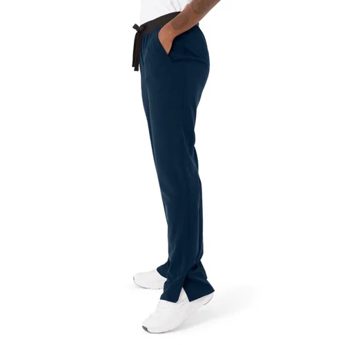 Miniatura 6 de ave. Varick - Pantalón médico de seis bolsillos para mujer, tiro medio, pierna recta, color azul marino, talla XS Petite