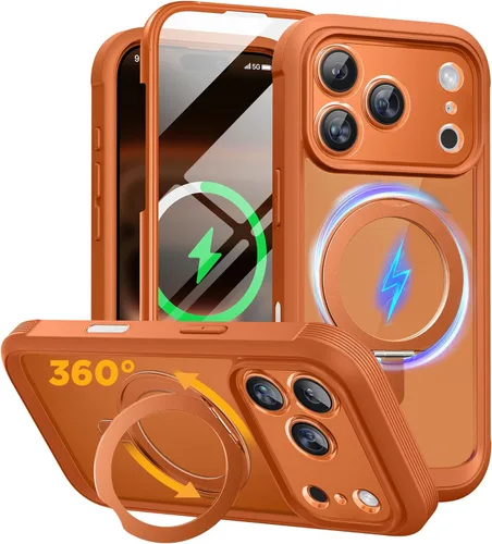 Miniatura 95 de Miracase Funda para iPhone 13 de 6.1 pulgadas, [sin burbujas] funda de teléfono de cuerpo completo con pantalla de vidrio completa integrada, sin