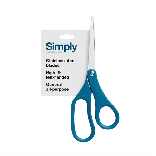 Miniatura 13 de Fiskars Tijeras de 8 pulgadas con Empuñadura Cómoda Antiadherentes de Titanio para Todo Uso - Cuchillas de Acero Inoxidable para Tareas de Corte