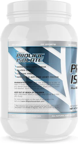 Miniatura 3 de G6 Sports Nutrition Prolific Aislado de proteína de suero totalmente natural