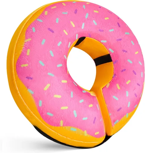 Miniatura 10 de Collar Inflable para Perros, Cono Suave para Perros Después de Cirugía, Collares Donut E Ajustables Inflables para Perros y Gatos Pequeños, Medianos